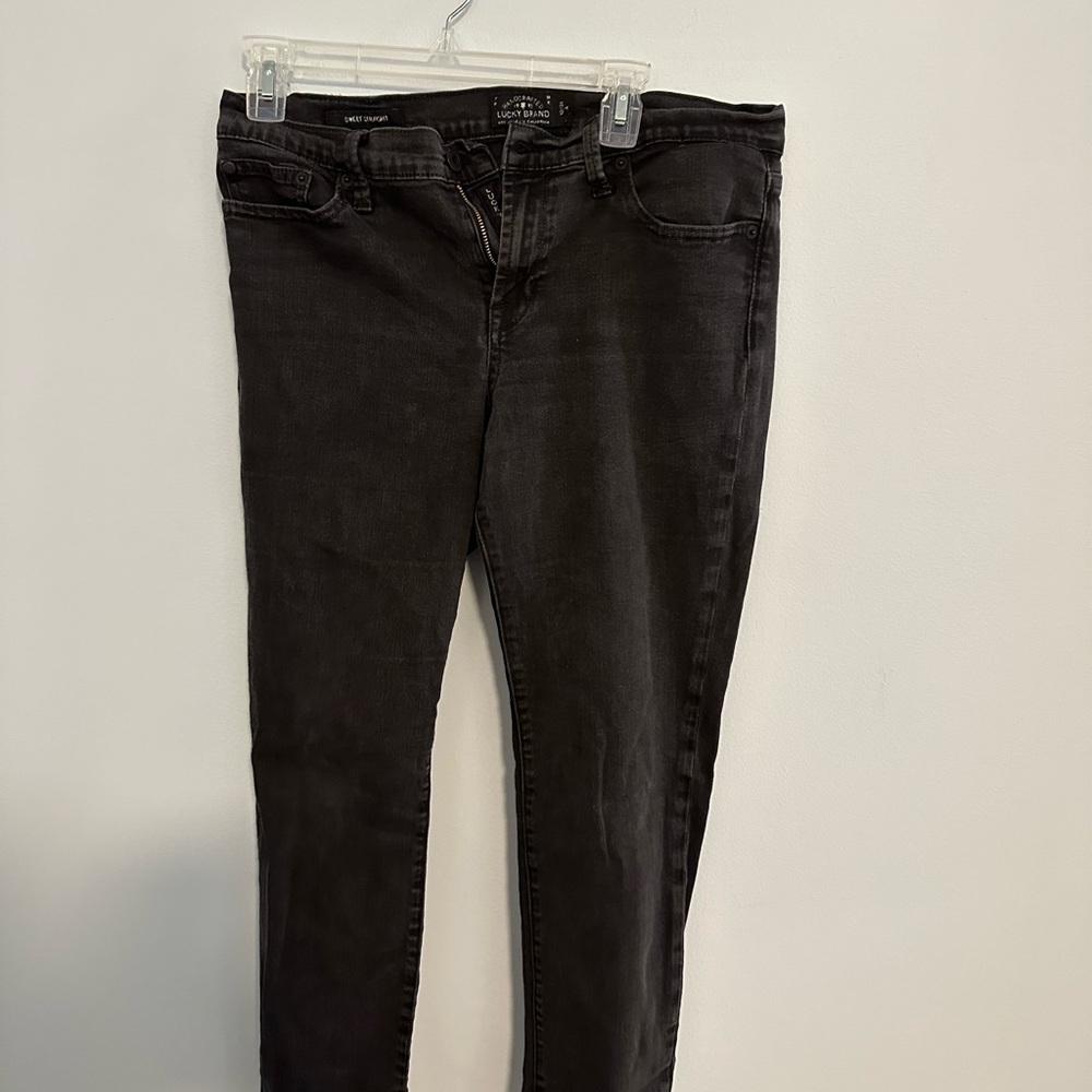 Vintage Lucky Brand Women's Black Straight Leg Jeans